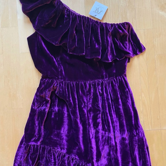 LoveShackFancy PAMELA PARTY DRESS Mulberry Size 2 NWT - Picture 6 of 10